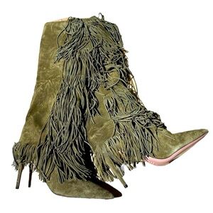 Aquazzura women fringe boots